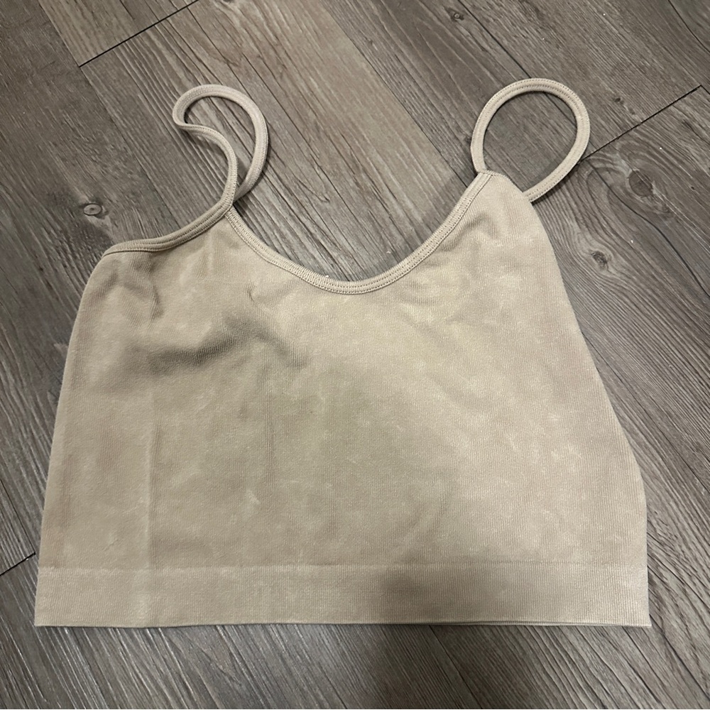 Cotton On tan Crop Camisole Top